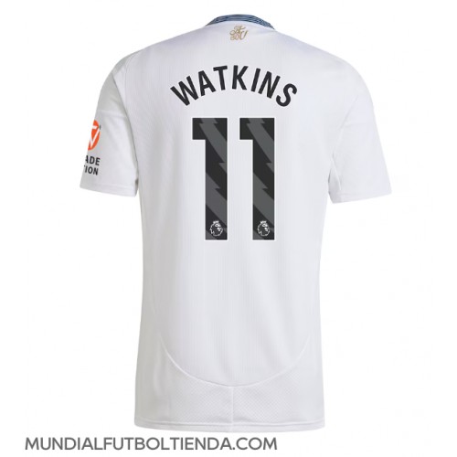 Camiseta Aston Villa Ollie Watkins #11 Segunda Equipación Replica 2024-25 mangas cortas